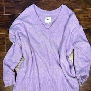 Aerie Lavender V-Neck Women's Sweater